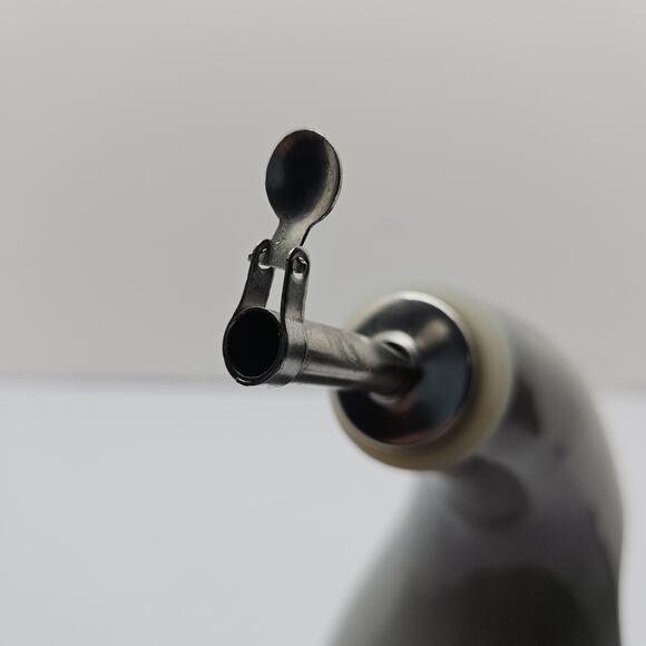 Rachael Ray Serveware EVOO Stoneware Bottle Dispenser, Grey H035Y - Picture 6 of 7